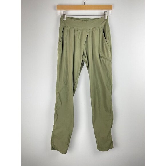 Mountain Hardwear Womens Pants XS Green Hiking Outdoor Stretch Nylon Blend - Picture 1 of 11